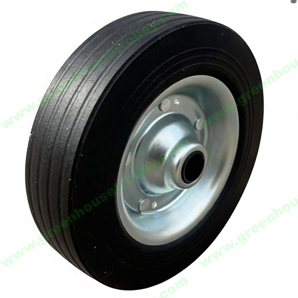 200mm Replaced Rubber Wheel for Jockey Wheels 8 Inch Solid Rubber Wheel and Tire for Garbage Bin
