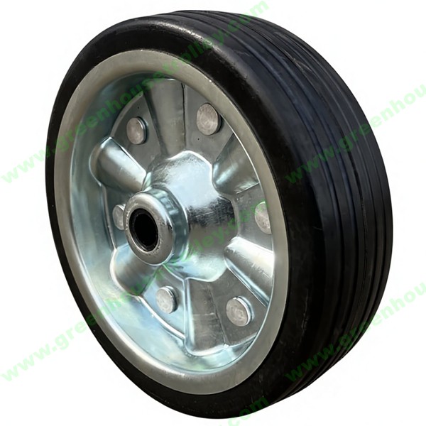 Jockey Wheel Replacement Solid Rubber Tyre 200mm & 250mm 10 Inch Solid Rubber Wheel and Tyre