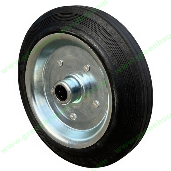 10'' Jockey Wheel Replacement Solid Rubber Tyre 200mm & 250mm 10 Inch Solid Rubber Wheel and Tyre
