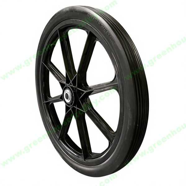 20 Inch PU Foam Wheel 20'' Puncture Proof PU Solid Tire and Wheel for Lawn Mower and Garden Carts
